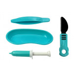 Veterinárna a dentálna súprava pre psa modrá